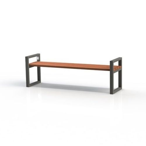 Современная общественная скамейка - KS2400 - Darba Spars - из стали / дерево / из ели