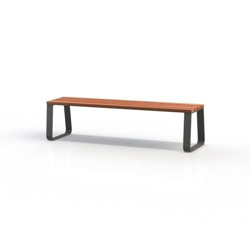 Современная общественная скамейка - KS1900 - Darba Spars - из Solid Surface / из стали / из окрашенной стали