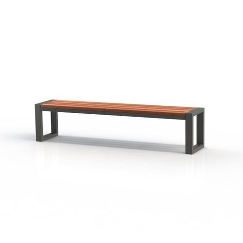 Современная общественная скамейка - KS2600 - Darba Spars - из стали / дерево / из сосны