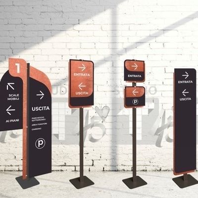 Стелла сигнальное обозначение - CORTEN - STUDIO T - для общественных мест / для общественных учреждений / для выставок