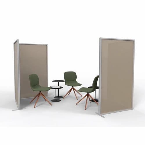 Самонесущая отделительная перегородка для офиса - OFFICE2-90G - STUDIO T - из алюминия / из поликарбоната / из метакрилата