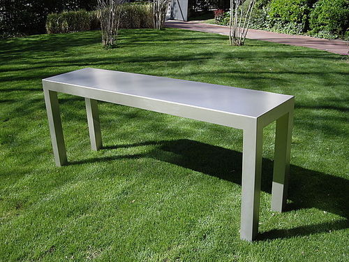 Современный стол-консоль - CONSOLE 4 - GONZALO DE SALAS - из металла / прямоугольный / для бытового использования