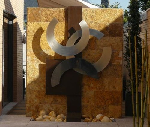 Скульптура из нержавеющей стали - RELIEVE CIRCULOS - GONZALO DE SALAS - для общественных мест