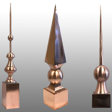 Металлический конек двускатной крыши - COPPERCRAFT® - FABRAL