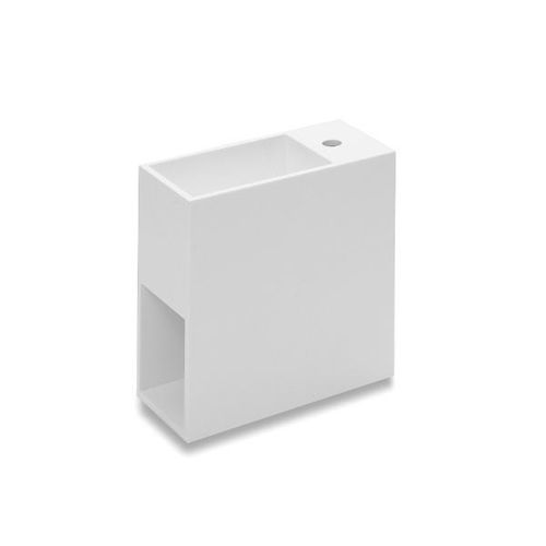 Подвесная раковина - COMPACT : 739120611 - COSMIC - из CristalPlant® / прямоугольная / современная