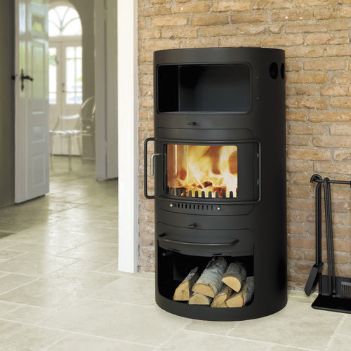 Печь-камин на дровах - CLASSIC 7H - HWAM Intelligent Heat AS - 11 kW / современная / из металла