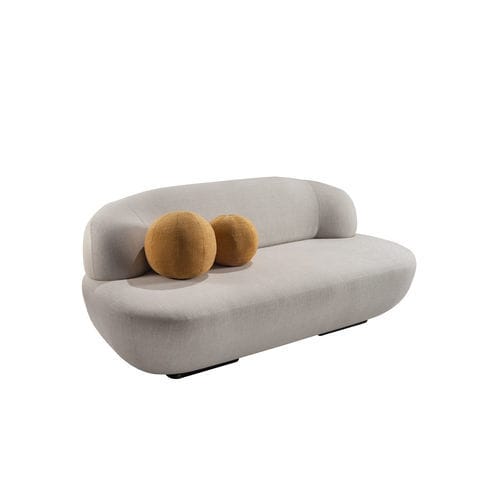 Современный диван - LUA LOVESEAT 100 - Adriana Hoyos - из ткани / из кожи / со съемной подушкой