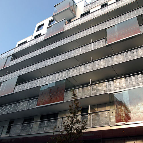 Ограждение из акрила - LOGEMENTS BOULOGNE - DACRYL® - из метакрилата / с панелями / для наружного применения