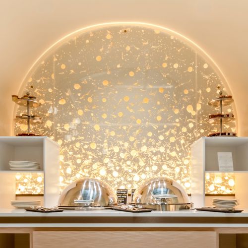 Настенная декоративная панель - HOTEL CLARIDGE / NATURE - F018 - DACRYL® - для внутренней компоновки / для освещения / для настила