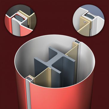 Облицовка для колонны - PAC-1000C - PAC-CLAD Petersen Aluminum