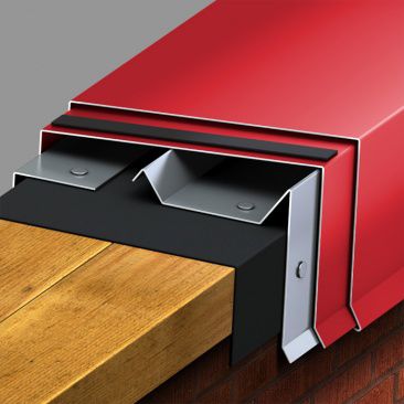 Крепежная система из гальванизированной стали - PAC-CONTINUOUS CLEAT COPING - PAC-CLAD Petersen Aluminum - для покрытий