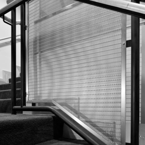 Крепежная система из металла - FRAMED - Cambridge Architectural Mesh - для ограждения / для внутреннего пространства / для внешнего пространства