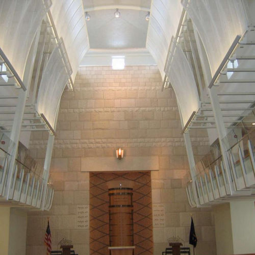 Металлическая сетка из нержавеющей стали - JEWISH CHAPEL - Cambridge Architectural Mesh - для внутренней компоновки / архитектурная / для потолков