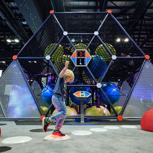Интерактивная полоса препятствий - JUNIOR CHALLENGE  - Soft Play LLC - из стали / пошаговая / для интерьера