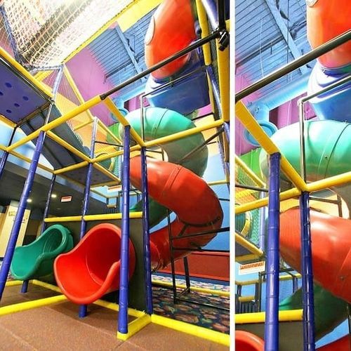 Поворотная горка - CUSTOM  - Soft Play LLC - для игровой площадки / множественная / трубчатая