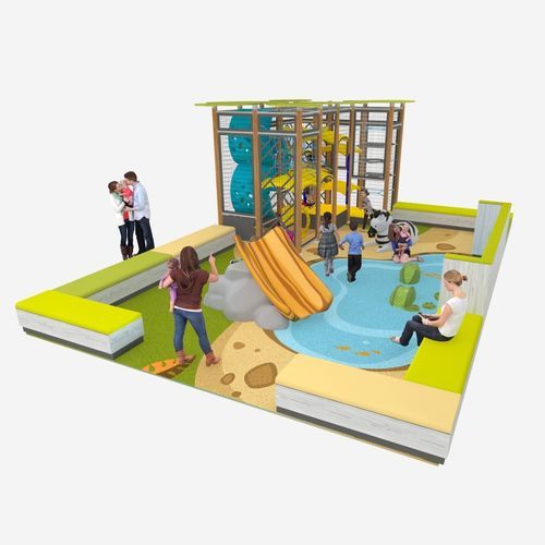 Полоса препятствий паркур - SAFARI ADVENTURE  - Soft Play LLC - для игровой площадки / с трамплином для лазания / горка