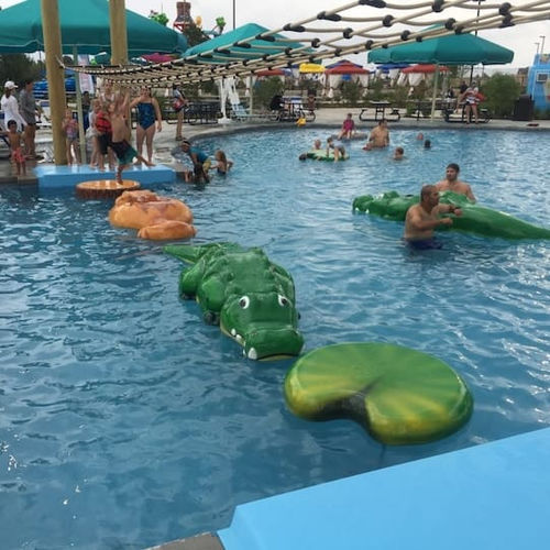Плавучая скульптура - Soft Play LLC - для наружного применения / для аквапарков / зеленая