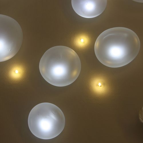Современный потолочный светильник - NUCLEOLES - Semeur d'étoiles - круглый / из дутого стекла / LED
