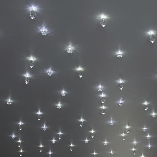Современный потолочный светильник - CRISTAUX - Semeur d'étoiles - из кристалла / LED / для ванной комнаты