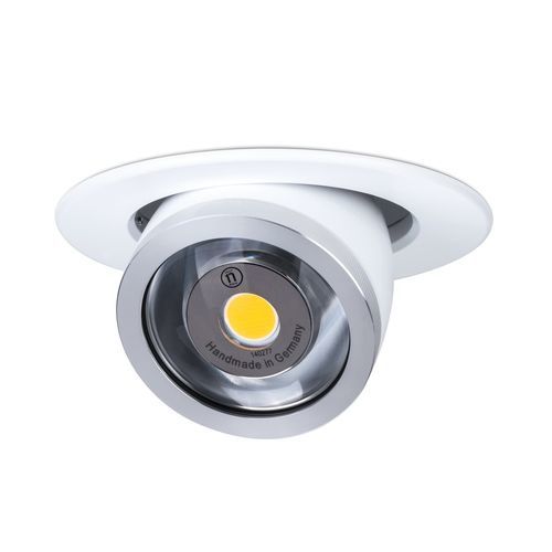 Точечный светильник из алюминия - Ylux OF - less'n'more - встраиваемый в потолок / LED / круглый
