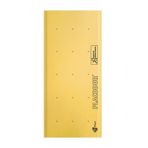 Гипсокартон с высоким сопротивлением - PLACODUR&reg; BA 18 - Placoplatre - усиленный / прямоугольный / Еврокласс A2