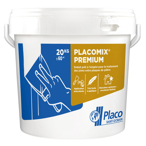 Штукатурка для отделки - PLACOMIX® PREMIUM - Placoplatre - для расшивки швов / для интерьера / для перегородки