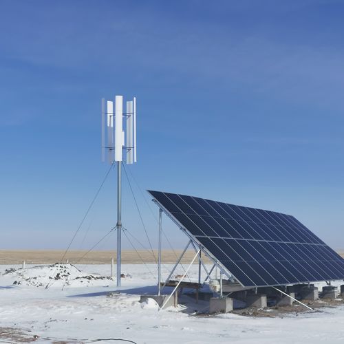 Малый ветрогенератор с вертикальной осью - FSV-3KW - Zhejiang WinPower Energy - 5 лопастей / для суши