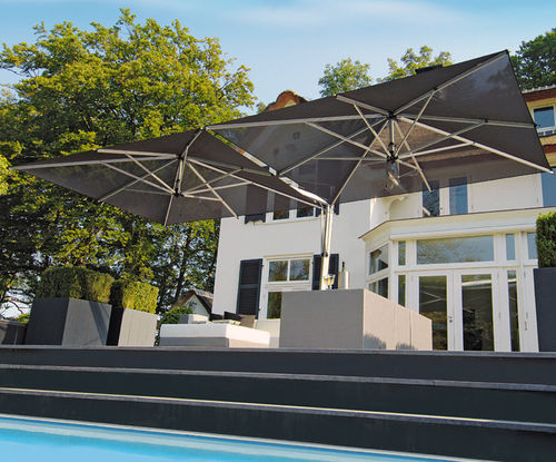 Зонт от солнца из Batyline® - DUO - BOREK parasols | outdoorfurniture - из Sunbrella® / из алюминия / двойной