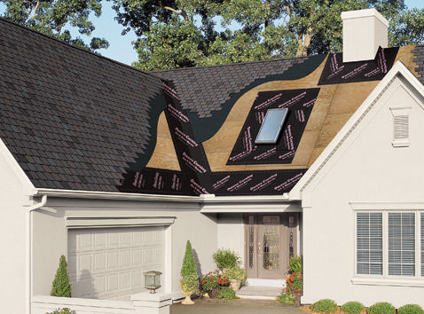 Гидроизоляционная мембрана для кровли - WEATHERLOCK® - Owens Corning Insulation - самоклеящаяся / гибкая / синтетическая