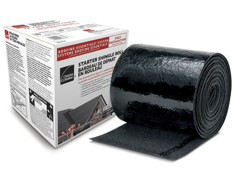 Гидроизоляционная мембрана для покатой крыши - STARTER SHINGLE - Owens Corning Insulation - синтетическая / битумная