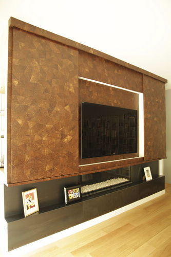 Современный настенный комплект для ТВ - FRM CON HIFI - MATAHATI - из дерева