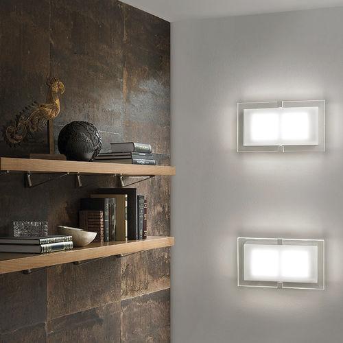 Современный настенный светильник - SQUARE LED 2041/ A1-A-PL30 - BRAGA F.LLI s.n.c. - для интерьера / из металла / прямоугольный