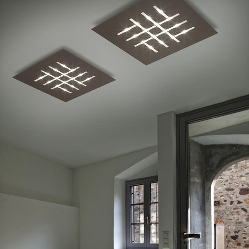 Современный потолочный светильник - PATTERN 2095-PL50/PL80 - BRAGA F.LLI s.n.c. - квадратный / прямоугольный / из металла
