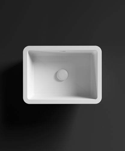 Раковина под рабочей поверхностью - RCB402 - HI-MACS® - из Solid Surface / прочная / прямоугольная