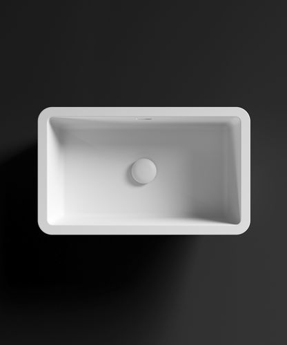 Встраиваемая раковина - RCB502 - HI-MACS® - из Solid Surface / прочная / прямоугольная