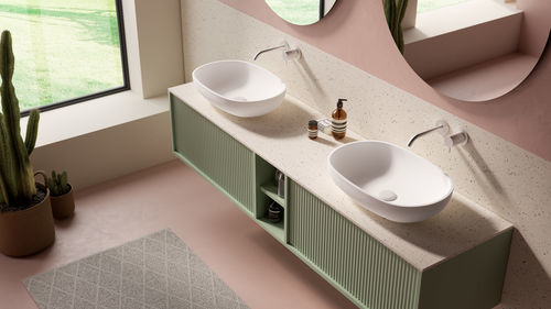 Подвесная раковина - RCB5235 - HI-MACS® - из Solid Surface / из Hi-macs® / из переработанного материала