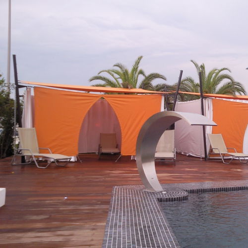 Подсобка для сада для профессионального использования - CABINE DE MASSAGE  - Atelier Aude Cayatte - из полотна