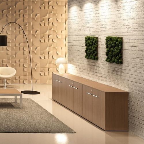 Низкий шкаф для папок - KAY4 - Styloffice S.p.a. - из дерева / с выдвижными ящиками / современный