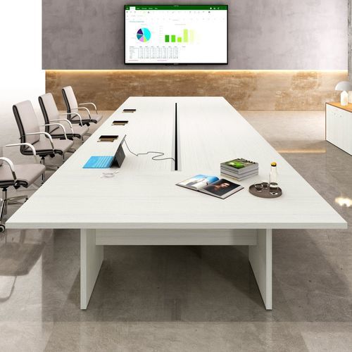 Современный стол для собраний - XENO MANAGER - Styloffice S.p.a. - из дерева / из алюминия / с основанием из металла
