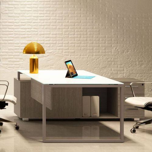 Директорский рабочий стол - SEDICINONI S2 LUX - Styloffice S.p.a. - напольный / современный / из орехового дерева