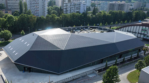 Монокристаллическая фотоэлектрическая панель - MEGASLATE® 170 W - 3S SWISS SOLAR SYSTEMS - встроенная в здание / технология BIPV