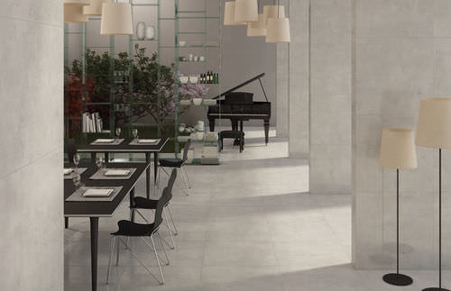 Плитка из керамогранита - STUDIO : GRIGIO 1 - Century - полированная / для интерьера / напольная