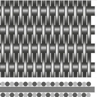 Металлическая сетка из нержавеющей стали - REVERSE DUTCH WEAVE - Actis Furio - для вентилируемого фасада / плотная сетка