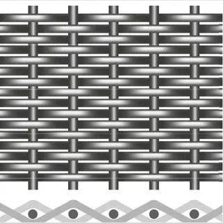 Металлическая сетка для внутренней компоновки - PLAIN DUTCH WEAVE - Actis Furio - с плотной сеткой / серая / декоративная
