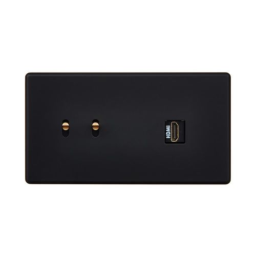 Розетка HDMI - Hitera - MOD ELEC - настенная / встраиваемая / из дерева