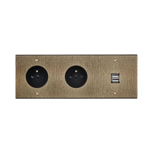 Розетка тока - Fascination - MOD ELEC - USB / тройная / настенная