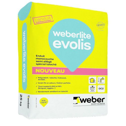 Декоративная штукатурка - WEBERLITE EVOLIS - Weber Industries - для фасада / для кирпича / для бетона
