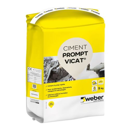 Строительный раствор для цементирования - PROMPT VICAT®  - Weber Industries - для проушины / для каменной кладки / для бетона