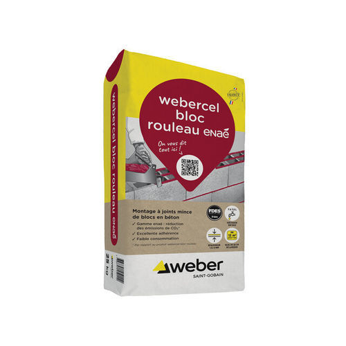 Клей для керамической плитки слоя извести - WEBERCEL BLOC ROULEAU ENAÉ - Weber Industries - монтажный / клейкий / для расшивки швов