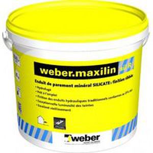 Штукатурка для облицовки - WEBER.MAXILIN SIL R - Weber Industries - для стены / пластмасса / силикатная